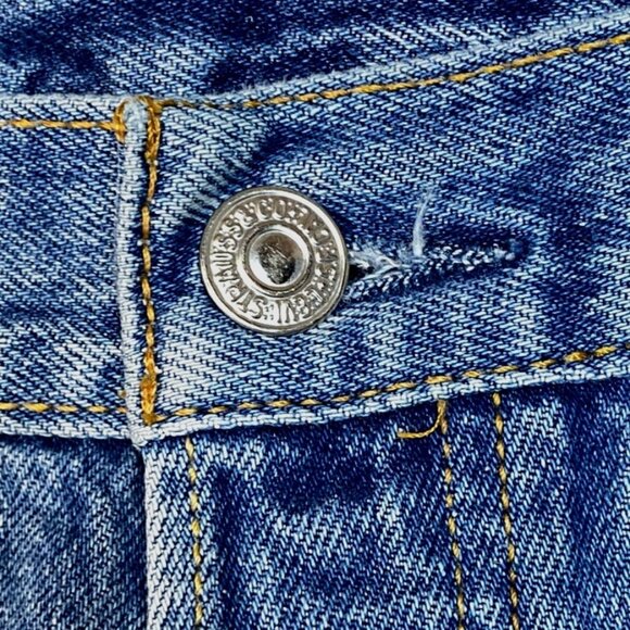 Levis Vintage 501XX Original Fit Button-Fly Jeans 36 x 30  Blue Denim - Picture 8 of 14